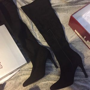 Fashion nova thigh high boots
